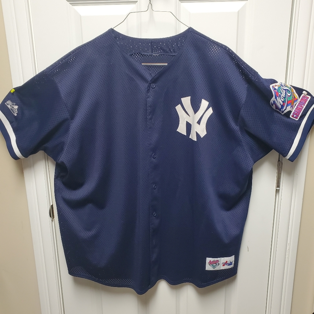 Mesh short-sleeved baseball jersy shirt